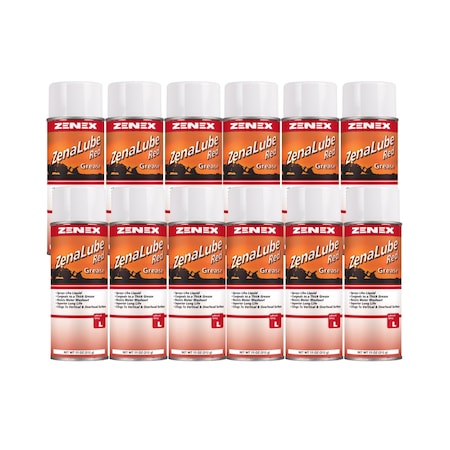 Zenex ZenaLube Red Grease net 11 oz., 12PK 496885
